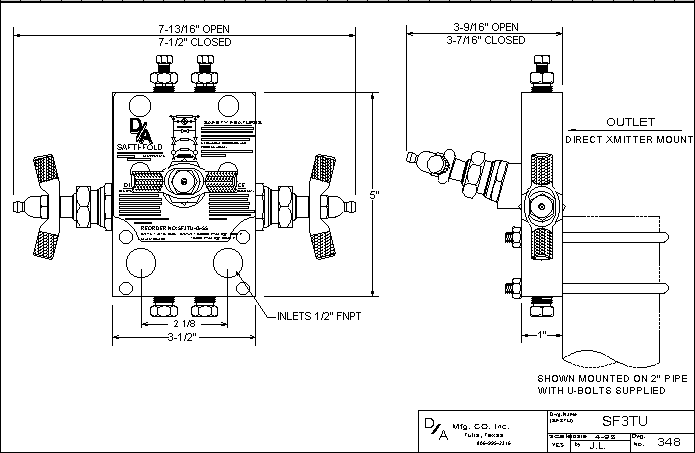 SF3TU Outline Drawing